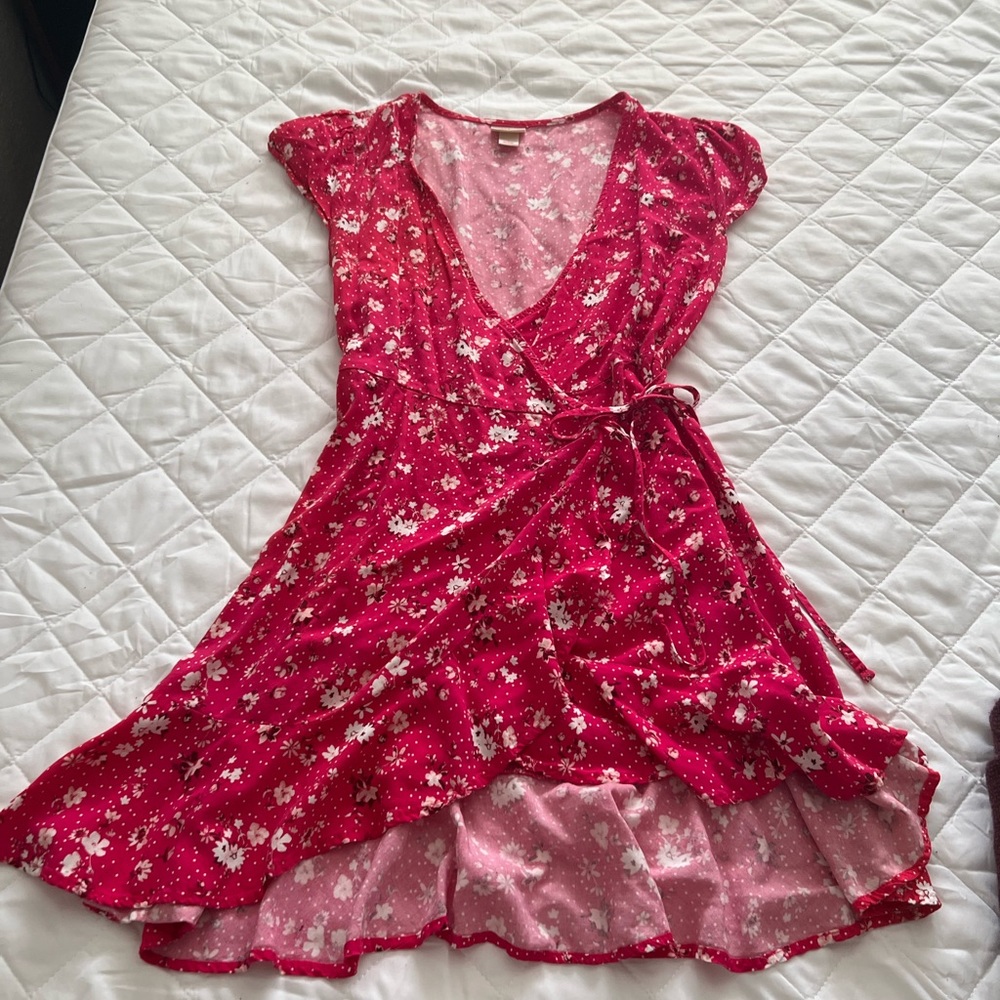 Mossimo Pink Wrap Dress size Small